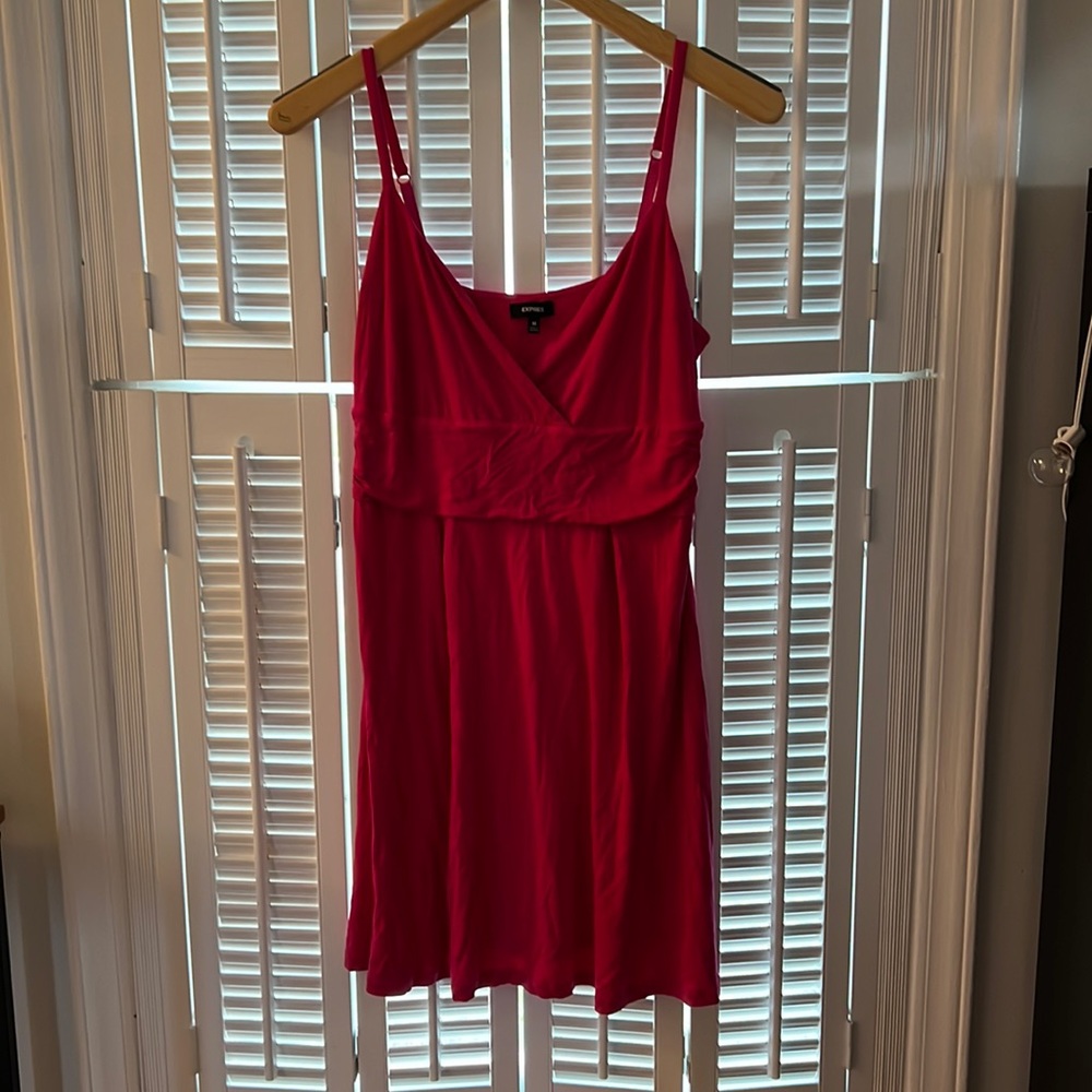 Bright fuchsia Express sundress with adjustable straps - size medium